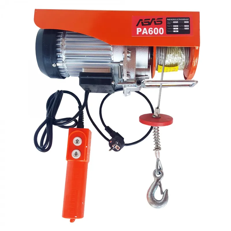 Cel mai bun preț Scripete / Palan / Macara electrica , putere 1150 W , Capacitate ridicare 600 Kg